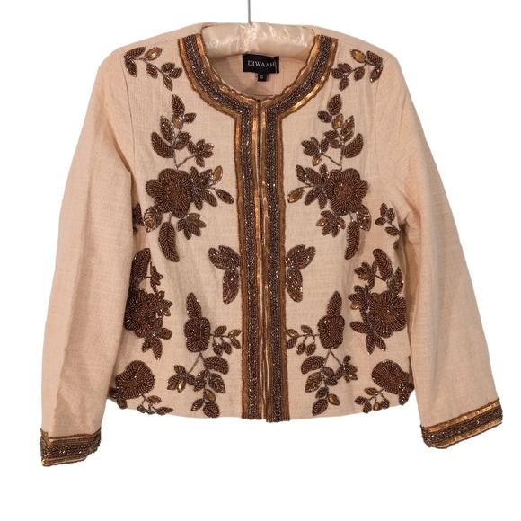 NWT | Diwaah Bead Embroidered Jacket | US S - Picture 1 of 8